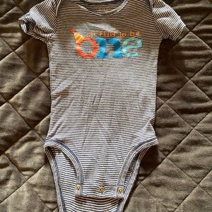 One year old onesie from Carter’s, first birthday